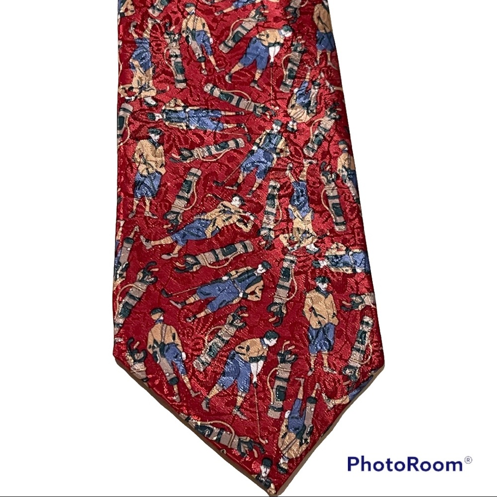 Don Giovanni Golf Ties Burgundy and Colorful